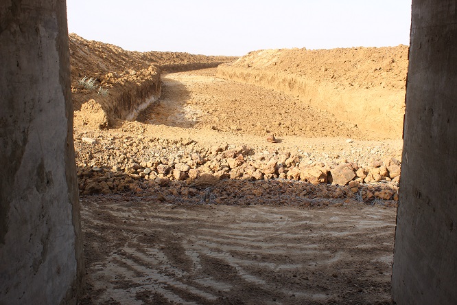 مجرى جديد منبعه من مسيل بولالبور في اتجاه (المكفة 1)