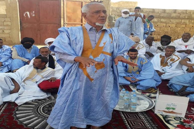 صاحب المبادرة رئيس قسم مقطع لحجار عيدود ولد الكيحل  